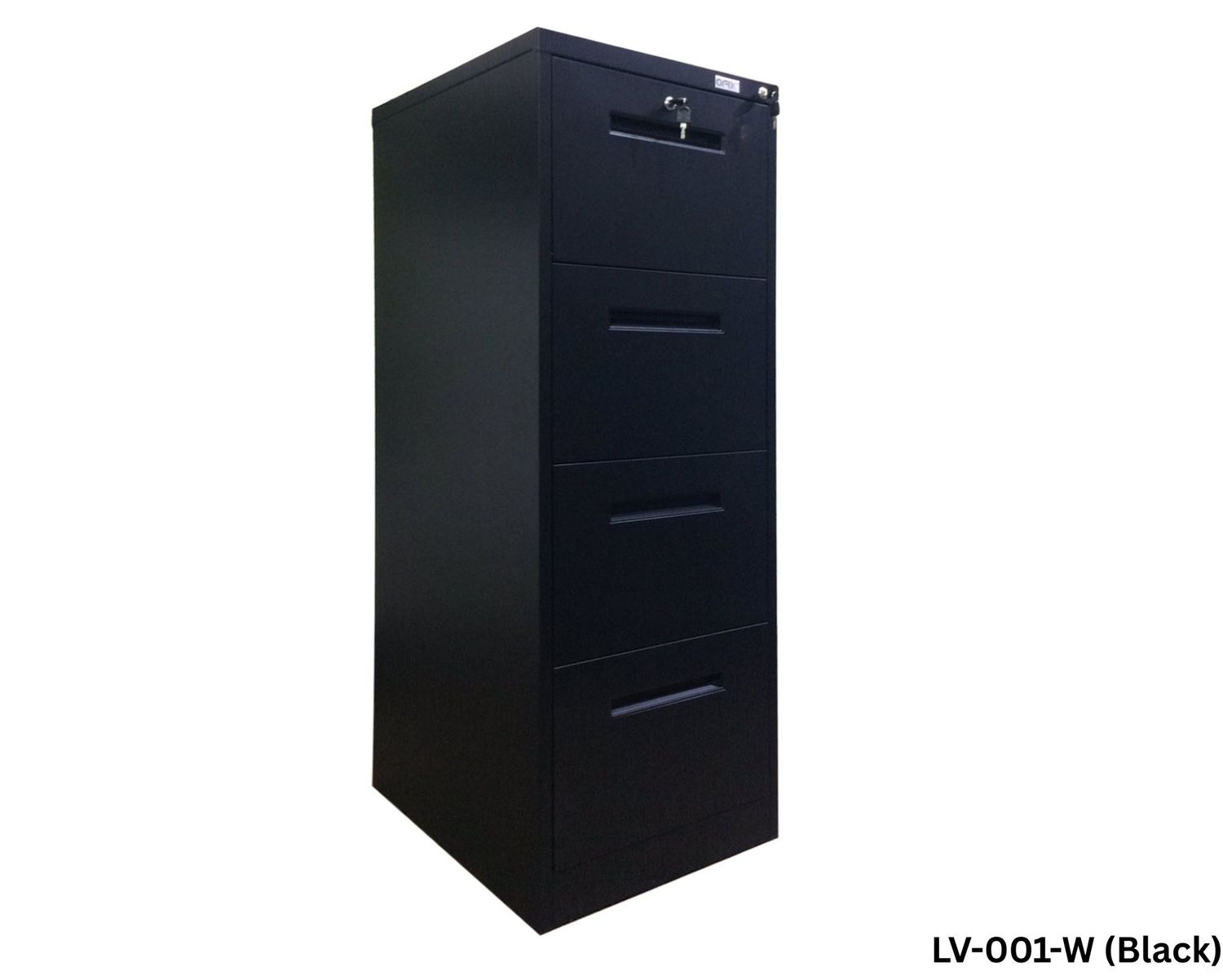 Ofix Vertical 4-Drawer with Safe Vault &amp; Keys Manual-combination keylock Steel Filing Cabinet (Black, White), Model No.:: LV-001-W (Black)