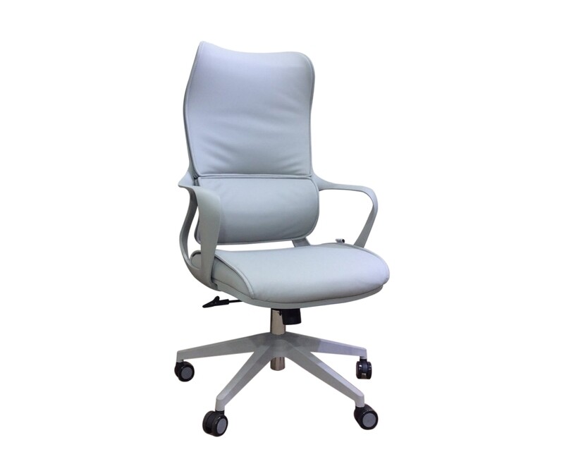 Ofix Premium-51 High Back PU Chair (Grey)