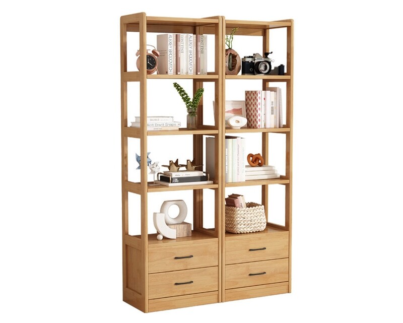 Ofix Adley Solid Thailand Rubberwood Bookshelf (52*35, 84*35)