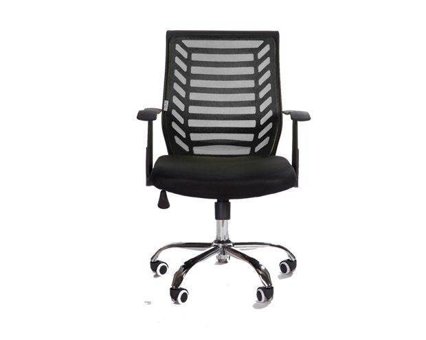 Ofix Deluxe-7 Mid Back Mesh Chair (Black, Orange)