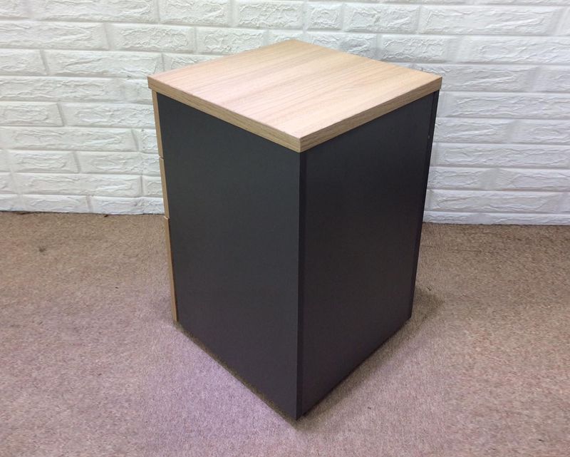 Ofix MB-100 Mobile Pedestal 3 Drawer (Walnut Grey)
