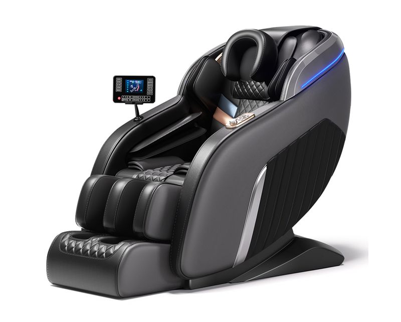Flotti Bellamy Fixed Massage Chair LCD Touch Screen Full Body Massage w/ Calf Heating, Tuina Kneading Airbag Massage Method, Zero Gravity Function, w/ AI Voice Control and Central Control Knob System