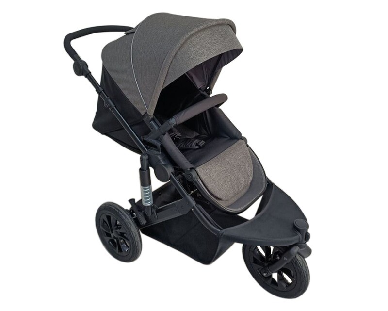 Flotti Azel Hiking Baby Stroller  (Black+Grey)
