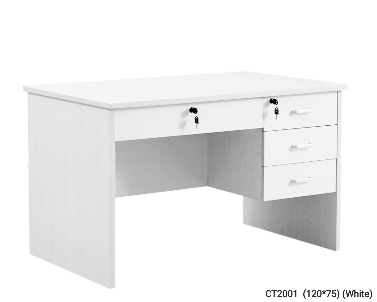 Ofix CT2001  (120*75) Office Table (White), Color: CT2001  (120*75) (White)