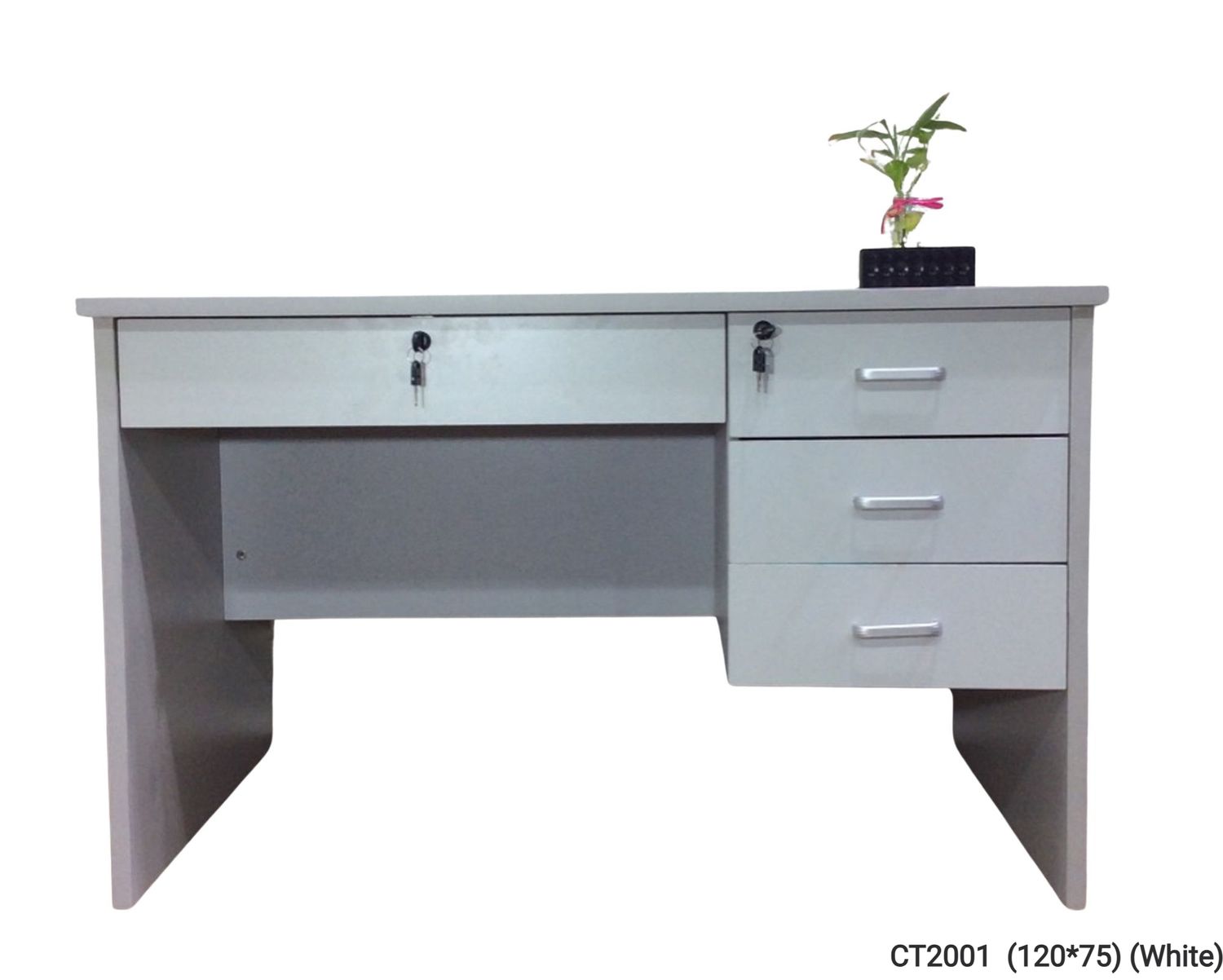 Ofix CT2001  (120*75) Office Table (White, Grey, Walnut), Color: CT2001  (120*75) (White) (SOLD OUT, PRE-ORDER FOR LATE JUNE)