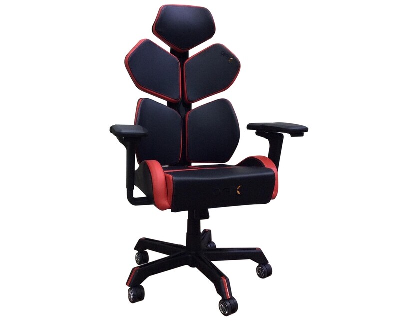Ofix Croco V1 PU Leather Gaming Chair 3D Armrest/ Croco V2 PU Leather Gaming Chair 5D Armrest (Black+Red, Red)