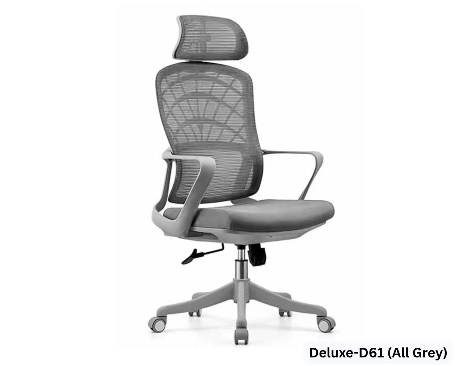 Ofix Deluxe-D61 High Back Mesh Chair (Grey), Model: Deluxe-D61 (All Grey)