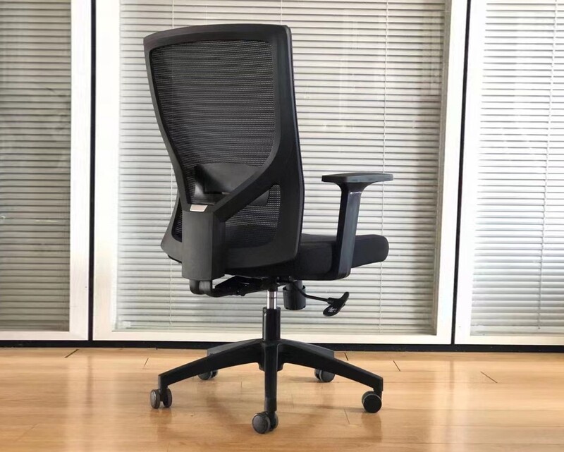 Ofix Deluxe-S87 Fixed Armrest / Deluxe-S87 3D Armrest Mid Back Mesh Chair (Black)