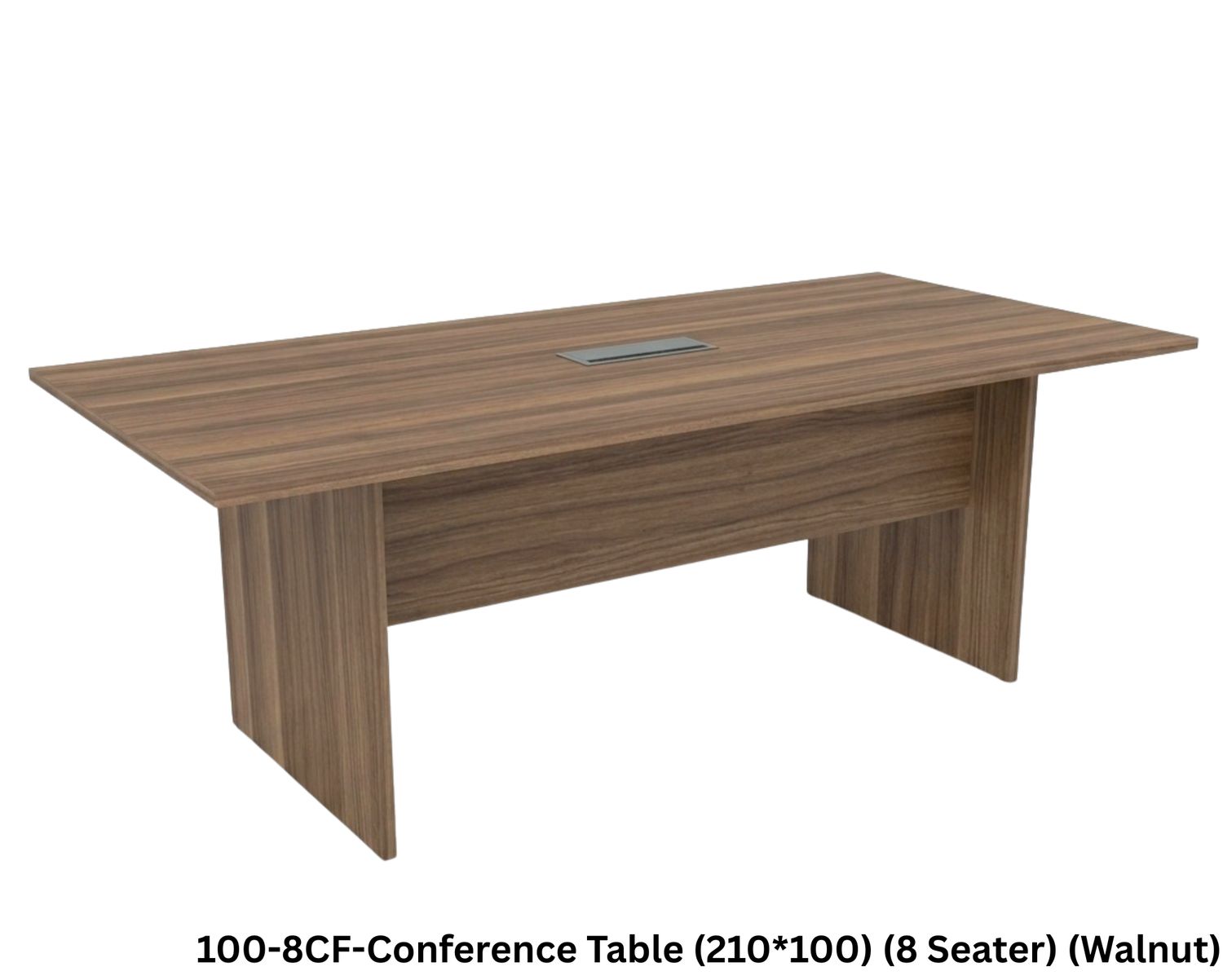 Ofix 8 Seaters Conference Table 100-8CF (210*100) (Seating Capacity Will Vary Depending on the Chair Width), Model no.:: 100-8CF-Conference Table (210*100) (8 Seater) (Walnut)