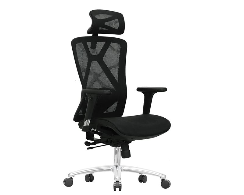 OFX S57 v2 Ergonomic Office Gaming Chair 3D Armrest Full Mesh  with Seat Slide,  Height Adjustable Backrest &amp; 2D Lumbar Support (Grey, Black) (3 Years Warranty)