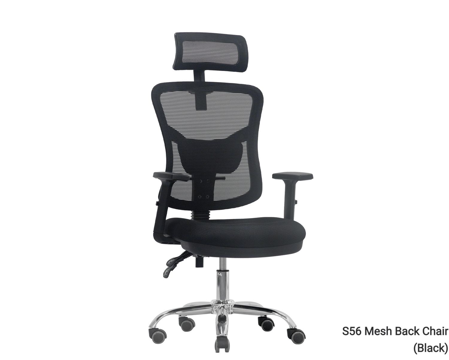 OFX S56 Ergonomic Office Computer Gaming Chair (Black, Red, Grey, Light Blue) (3 Years Warranty), Model: S56 Mesh Back Chair (Black) (Best Seller-Limited Stock)