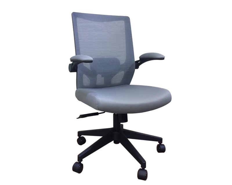OFX S76 Mid back Ergonomic Office Computer Chair (Grey, Black) (3 Years Warranty)