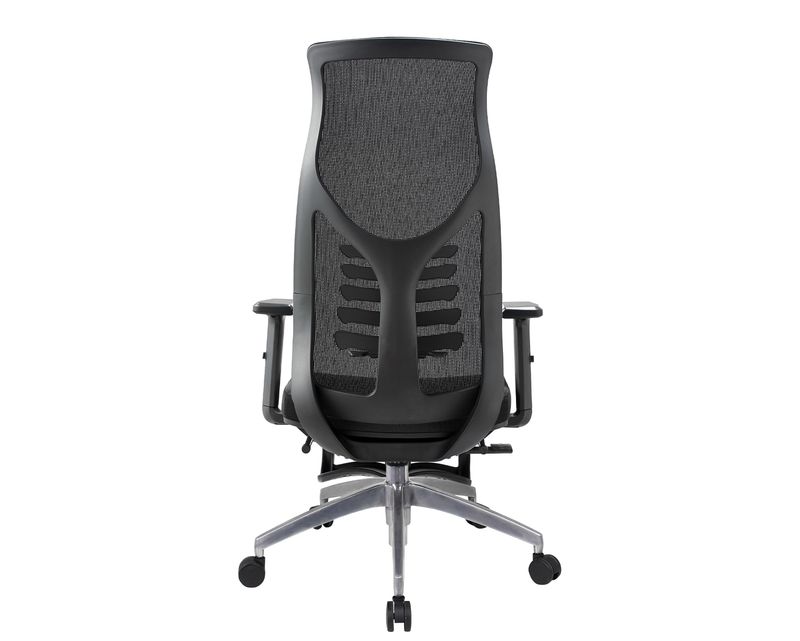 Ofix Premium X11 Bionic Spine Support Aluminum Base Chair  with Footrest (Black) 1 Year Warranty
