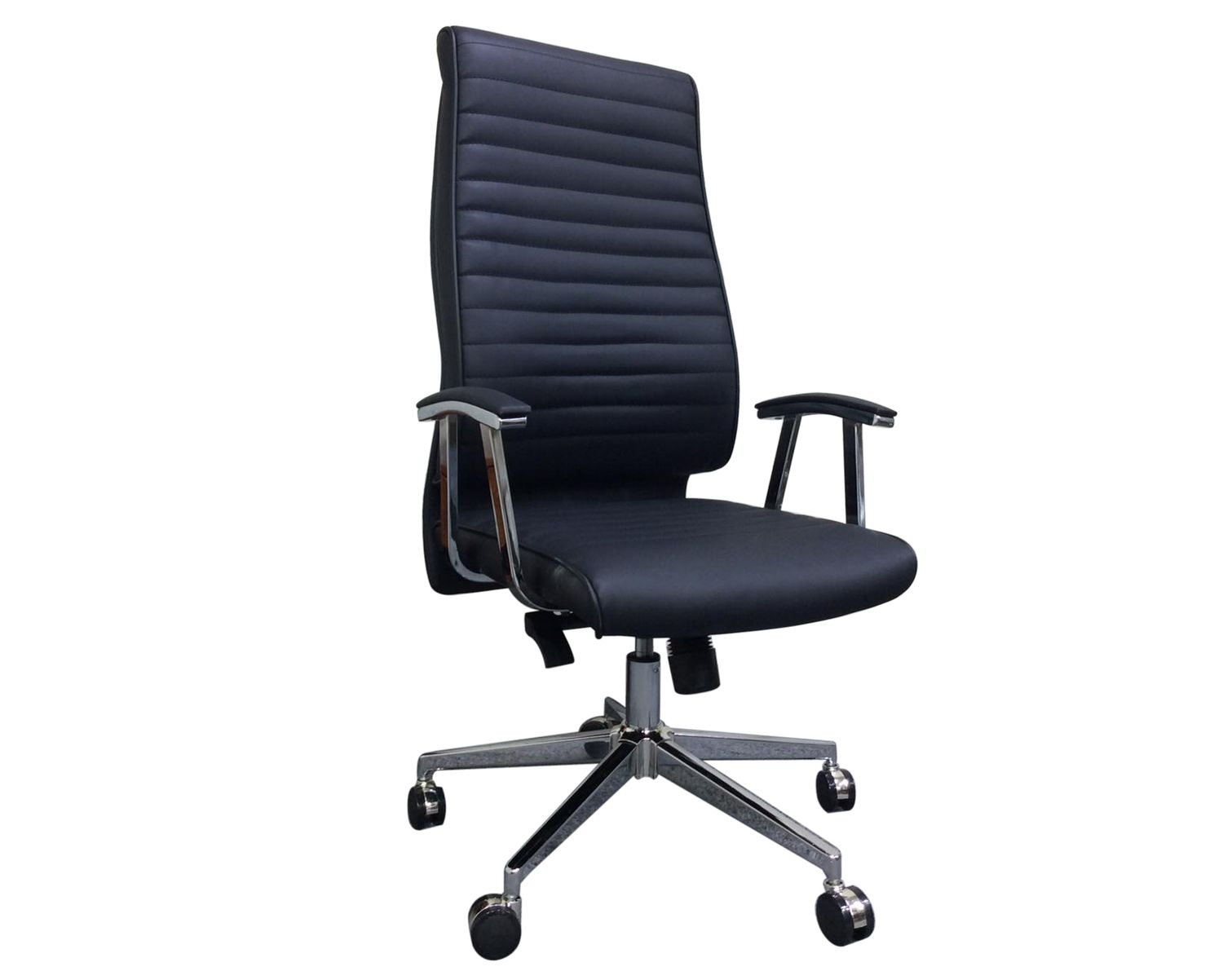 Ofix Premium-63 High Back PU Chair (Black)