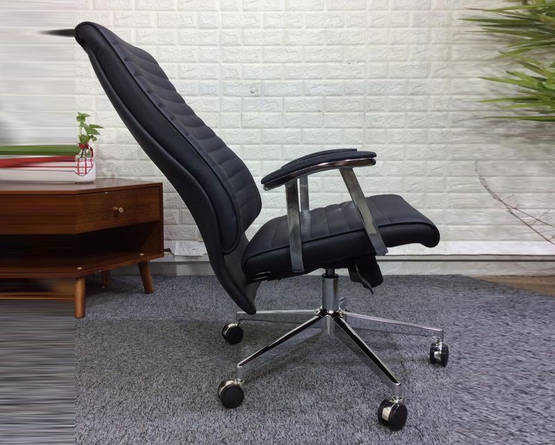 Ofix Premium-63 High Back PU Chair (Black)