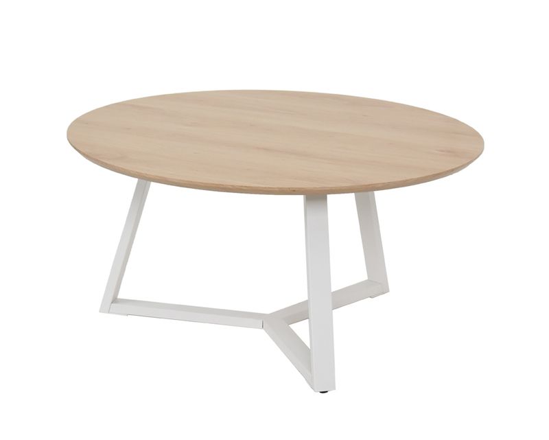 Ofix Akira Coffee/ Side Table (80*41) (Natural Wood+White)