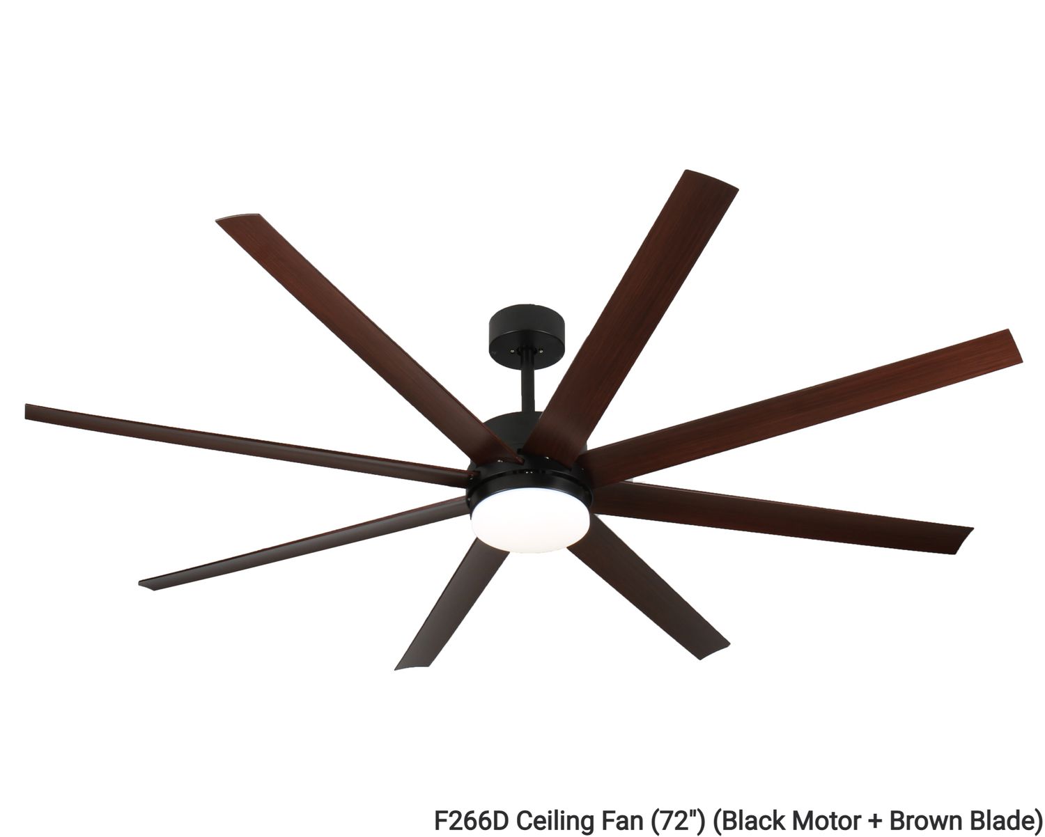 MYKE Ceiling Fan (72") (Brown, Black) (2 yrs Warranty), Model/ Color: F266D Ceiling Fan (72") (Black Motor + Brown Blade)
