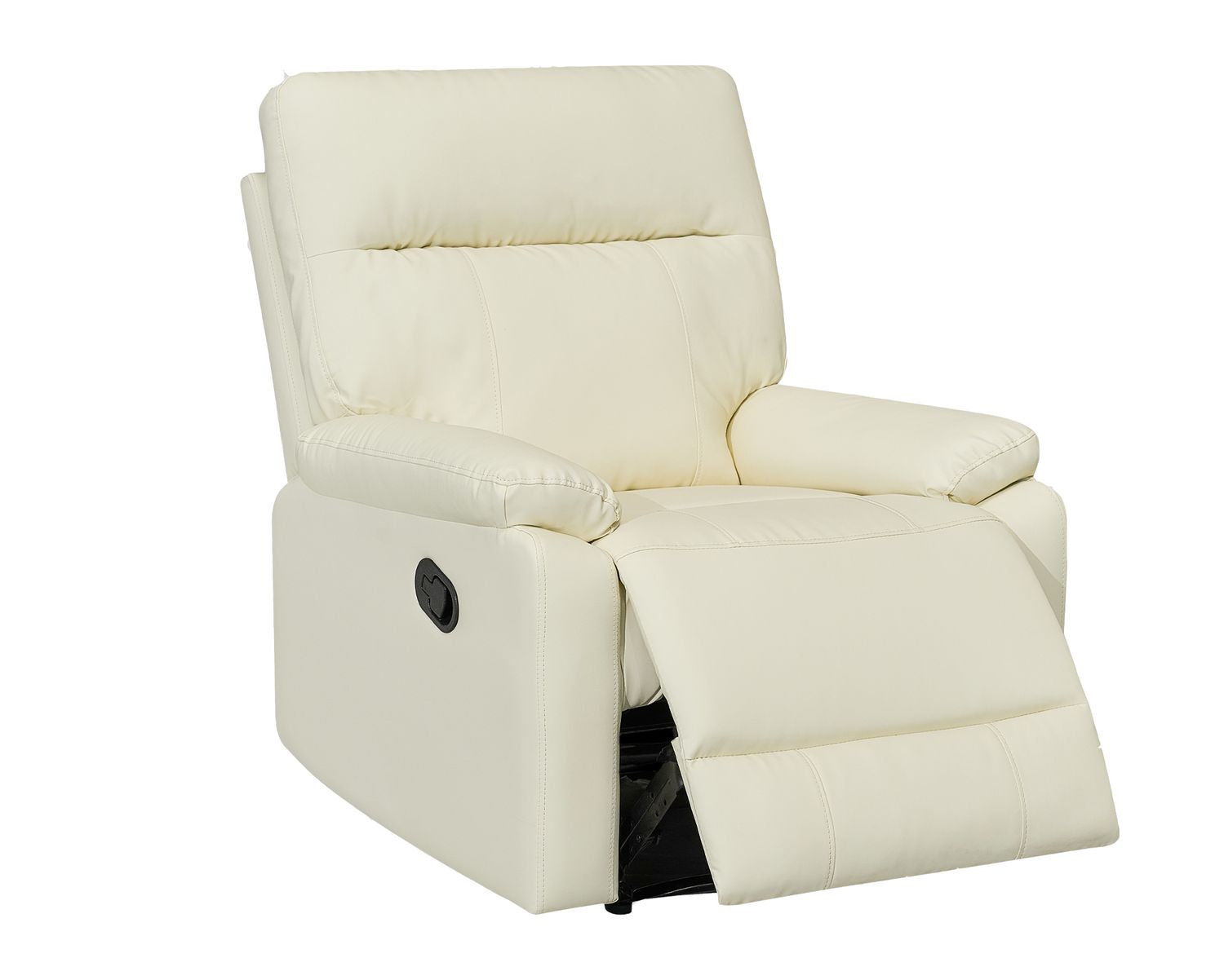 Flotti Molly 1-Seater Leather (Manual Recliner) (Beige)