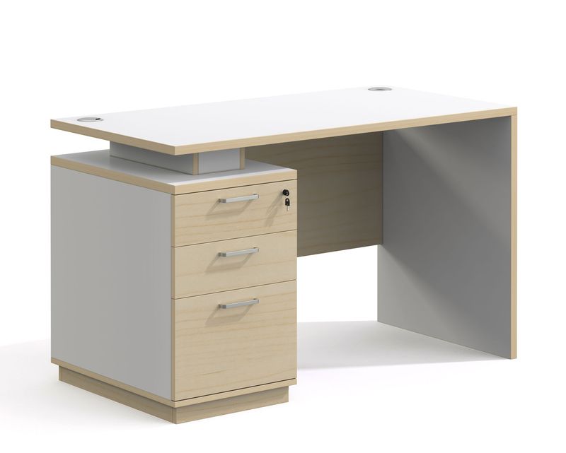 Ofix 250-OF V2 (120x60) Office Table (Maple+White)