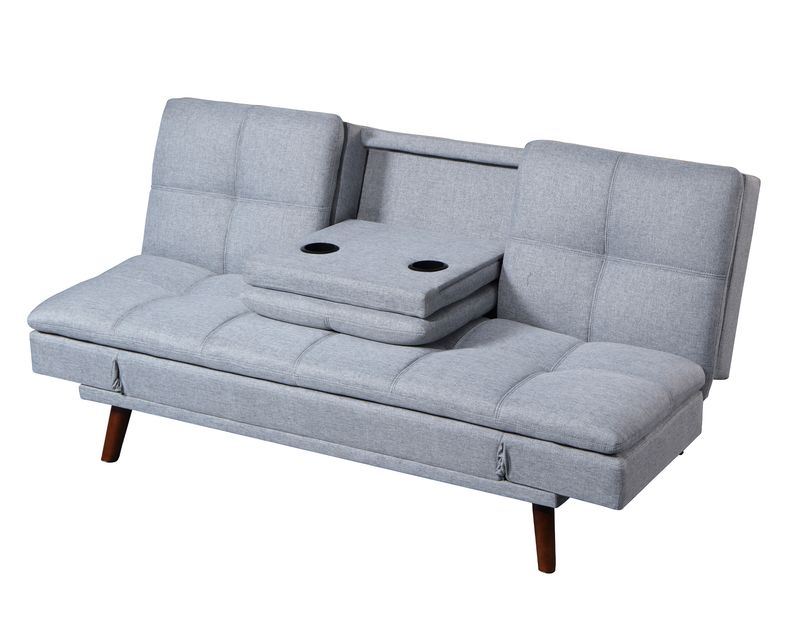 Flotti Odessa with Cup Holder Sofa Bed (Light Grey, Beige)