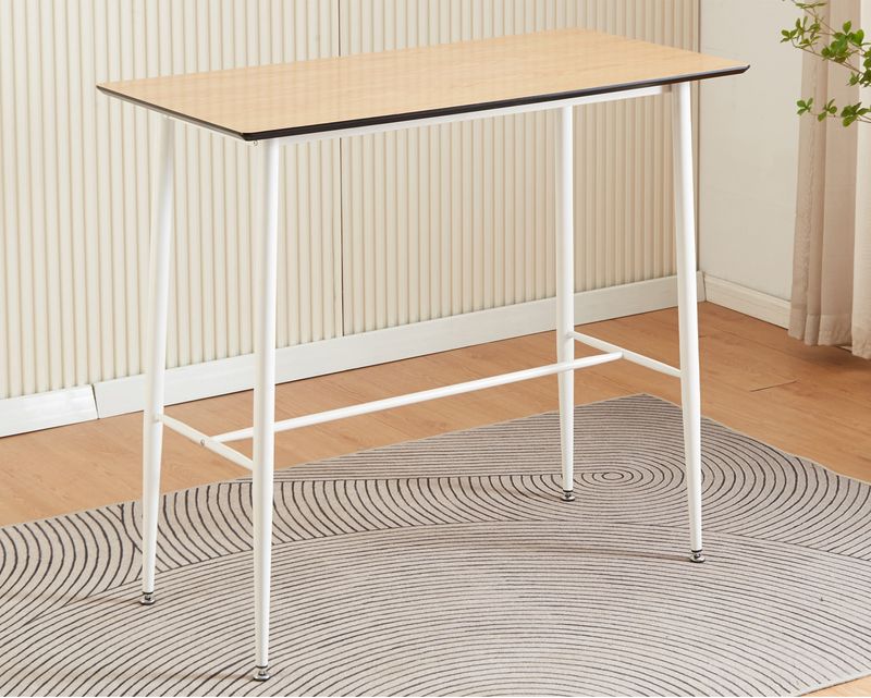 Ofix Vernon Bar Table (120*60) (Oak+White, Black)