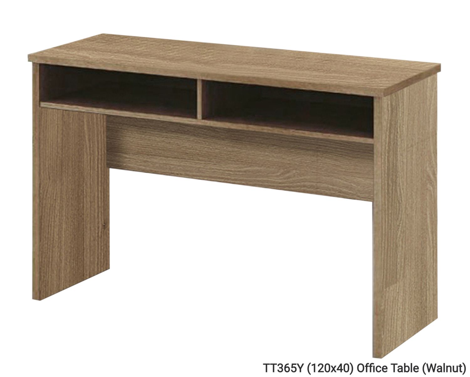 Ofix TT365Y (120x40) Office Table (Walnut), Color: TT365Y (120x40) Office Table (Walnut)