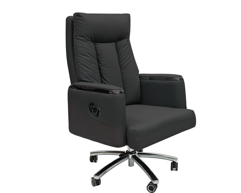 Ofix Premium-A2317 PU-Leather Office Chair (Black)
