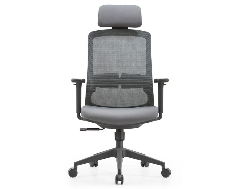 Ofix Deluxe LM-188A High Back Mesh Chair (Grey, Black)