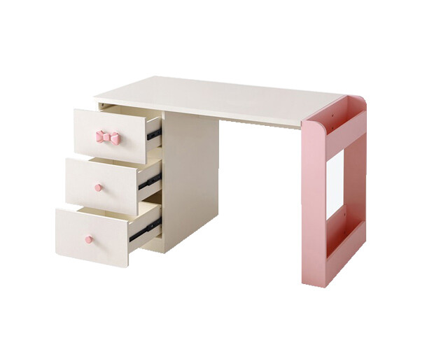 (Sale) Ofix Olympia Study Table (Pink+White) (Dents &amp; Scratches)