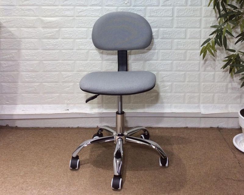 Ofix Deluxe-17 Fabric Mid Back Mesh Chair (Grey)