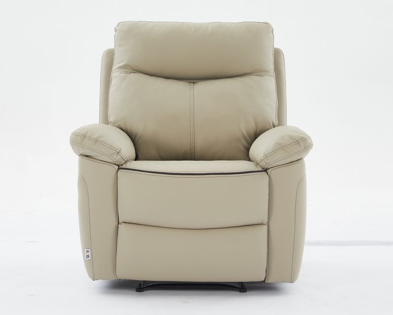 Flotti Adelina Vintage PU Cover / Fabric Cover Manual Recliner (Beige, Grey, Brown)