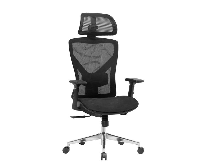 OFX Premium-39A High back office chair (2D Lumbar Support, 3D Armrest) (Black) (2 Years Warranty)
