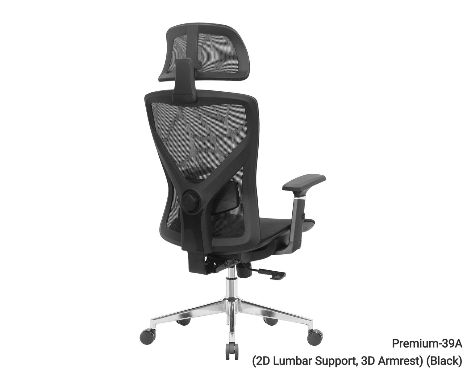 OFX Premium-39A High back office chair (2D Lumbar Support, 3D Armrest) (Black) (2 Years Warranty), Model:: Premium-39A (2D Lumbar Support, 3D Armrest) (Black)