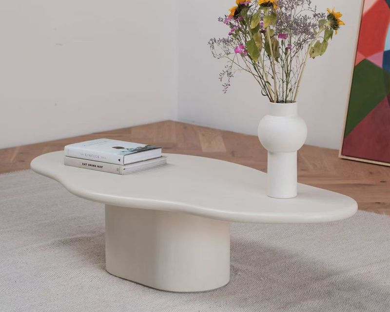 Ofix Canna Coffee/ Center Table (140*70) (White)