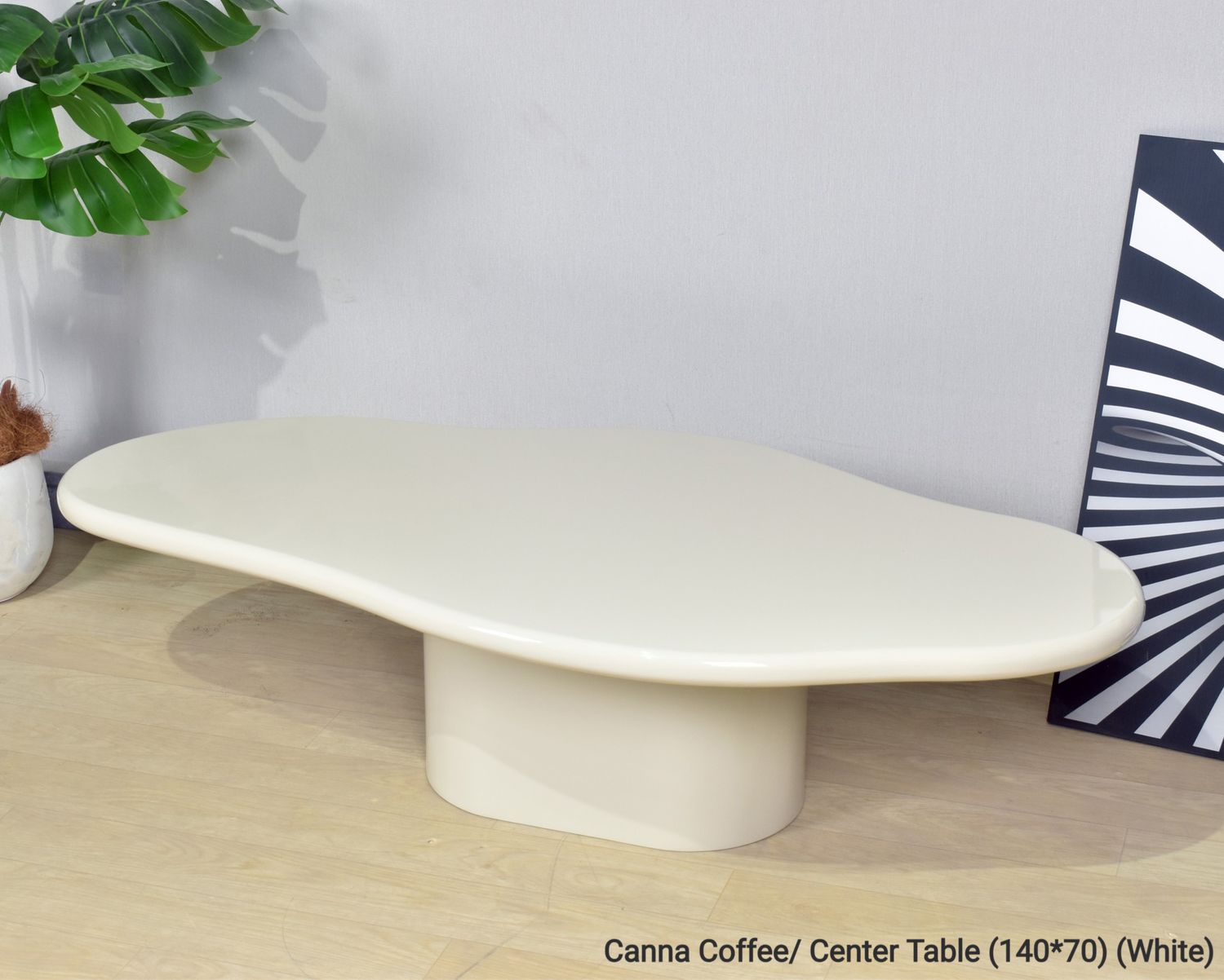 Ofix Canna Coffee/ Center Table (140*70) (White), Model No:: Canna Coffee/ Center Table (140*70) (White)