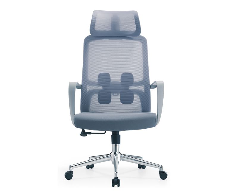 Ofix Deluxe S02-H High Back Molded Foam Chair (Black, Grey)