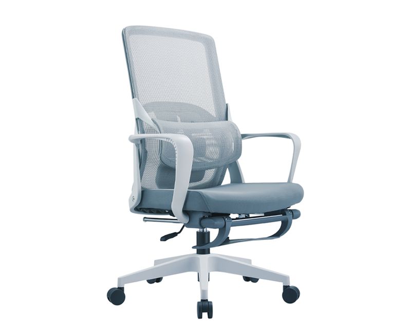 Ofix Deluxe A112/ Deluxe A112-HS High Back Chair w/ Convertible Headrest &amp; Lumbar Support (Black, Grey)
