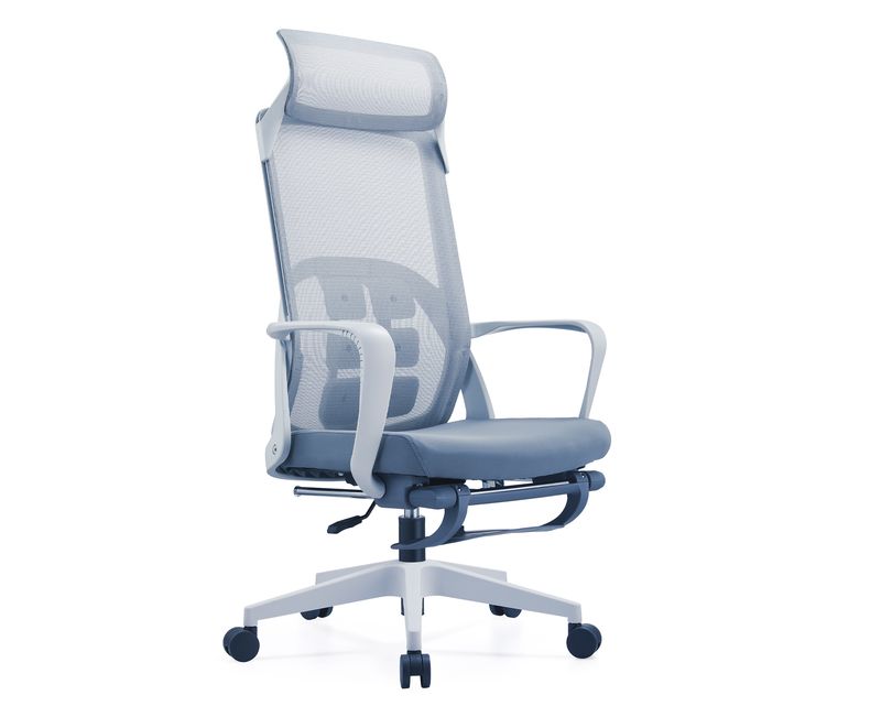 Ofix Deluxe A112/ Deluxe A112-HS High Back Chair w/ Convertible Headrest &amp; Lumbar Support (Black, Grey)