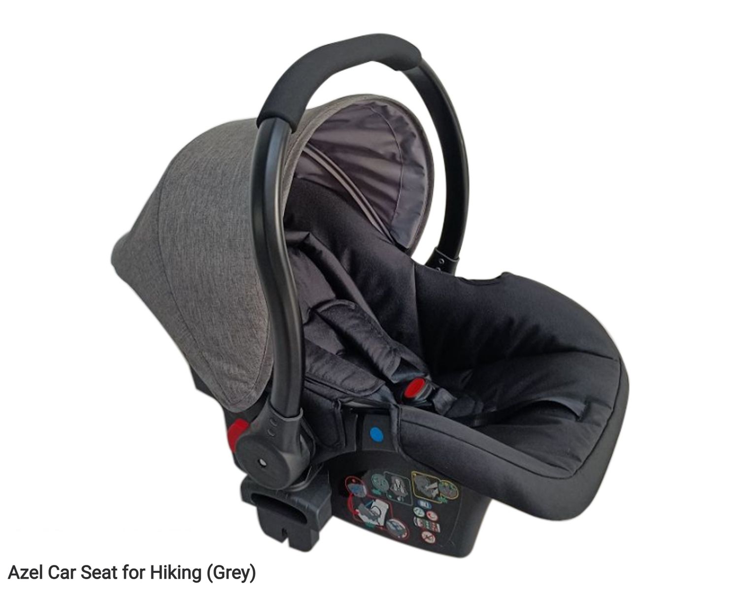 Flotti Azel Hiking Baby Car Seat, 0 to 12months old (up to 13kgs)  (Grey), Model: Azel Car Seat for Hiking (Grey)