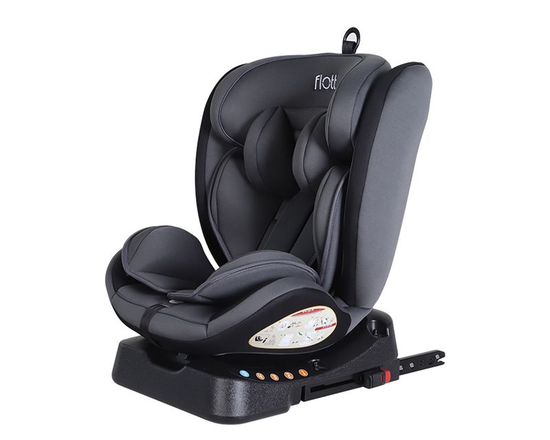 Flotti Willow-S with Isofix, Adjustable, Reclinable Baby Car Seat, 15 months to 12yrs. old (up to 36kgs.) (Grey)