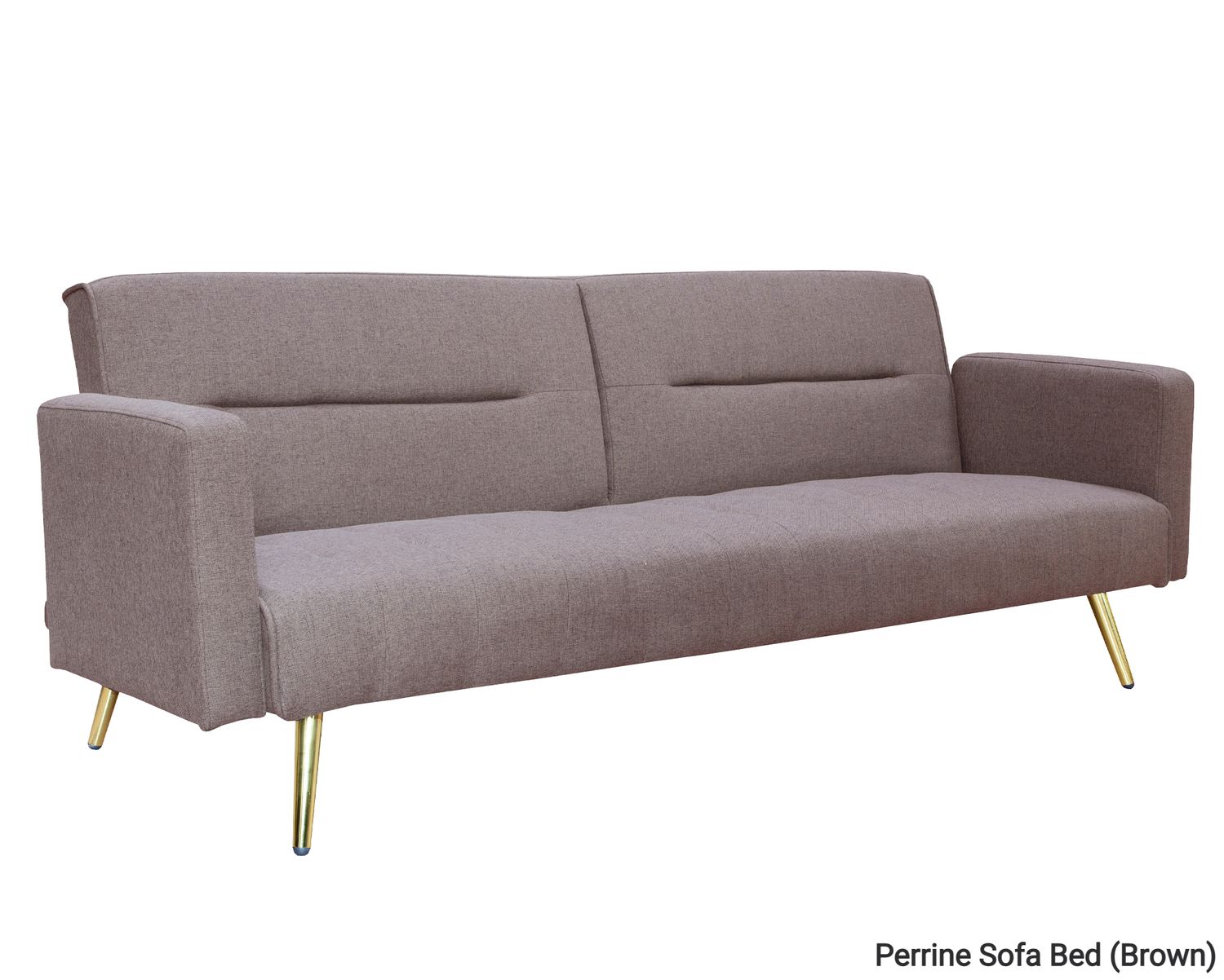 Flotti Perrine Water-Repellent Fabric Sofa Bed (Brown, Grey), Colors:: Perrine Sofa Bed (Brown)