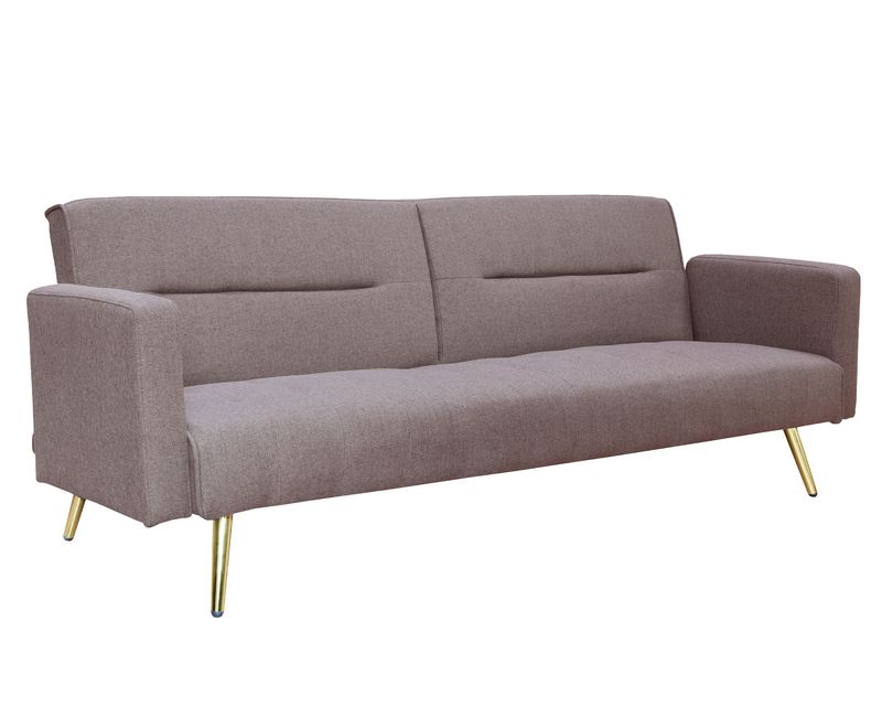 Flotti Perrine Water-Repellent Fabric Sofa Bed (Brown, Grey)