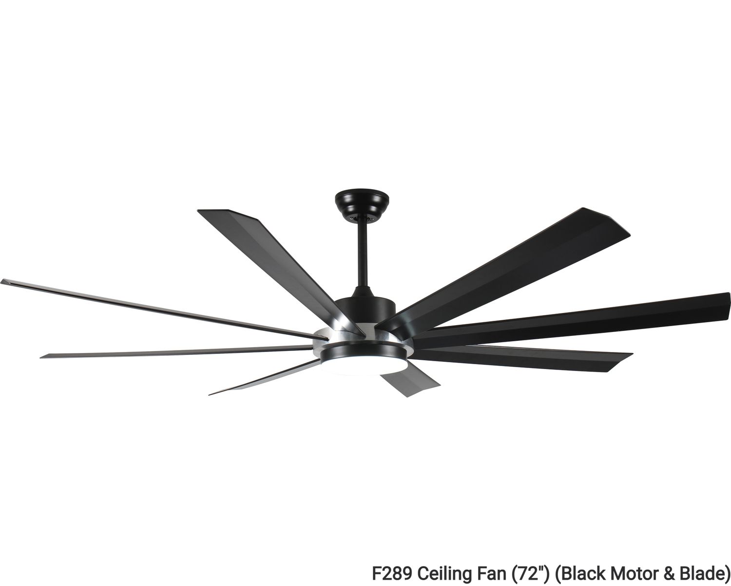 MYKE Ceiling Fan (72") (Black) (2 yrs Warranty), Model/ Color: F289 Ceiling Fan (72") (Black Motor &amp; Blade)