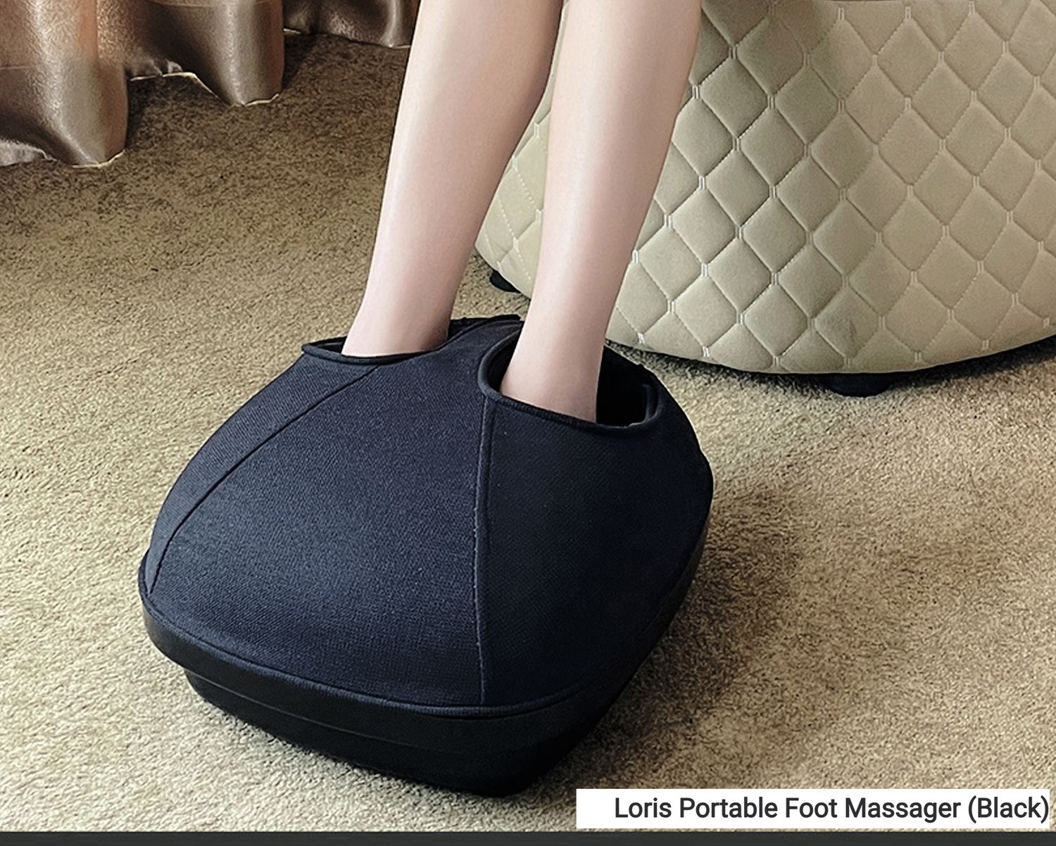 Flotti Loris Portable Foot Massager (Black), COLOR: Loris Portable Foot Massager (Black)
