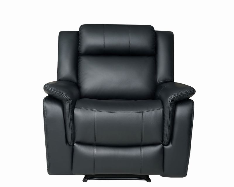 Flotti Giovanna 1-Seater PU Leather Gel (Manual Recliner) (Black)