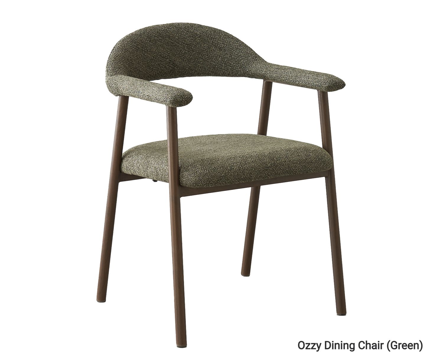 Ofix Ozzy Fabric Seat Metal Leg Dining Chair (Green), Model: Ozzy Dining Chair (Green)