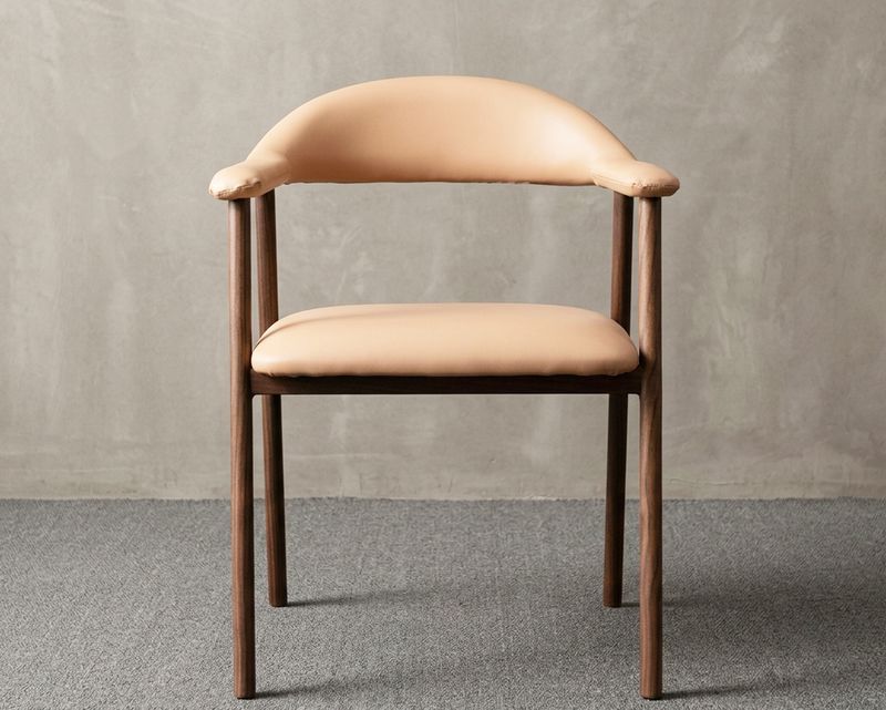 Ofix Ozzy PU Leather Seat Metal Leg Dining Chair (Brown, Beige, Black)