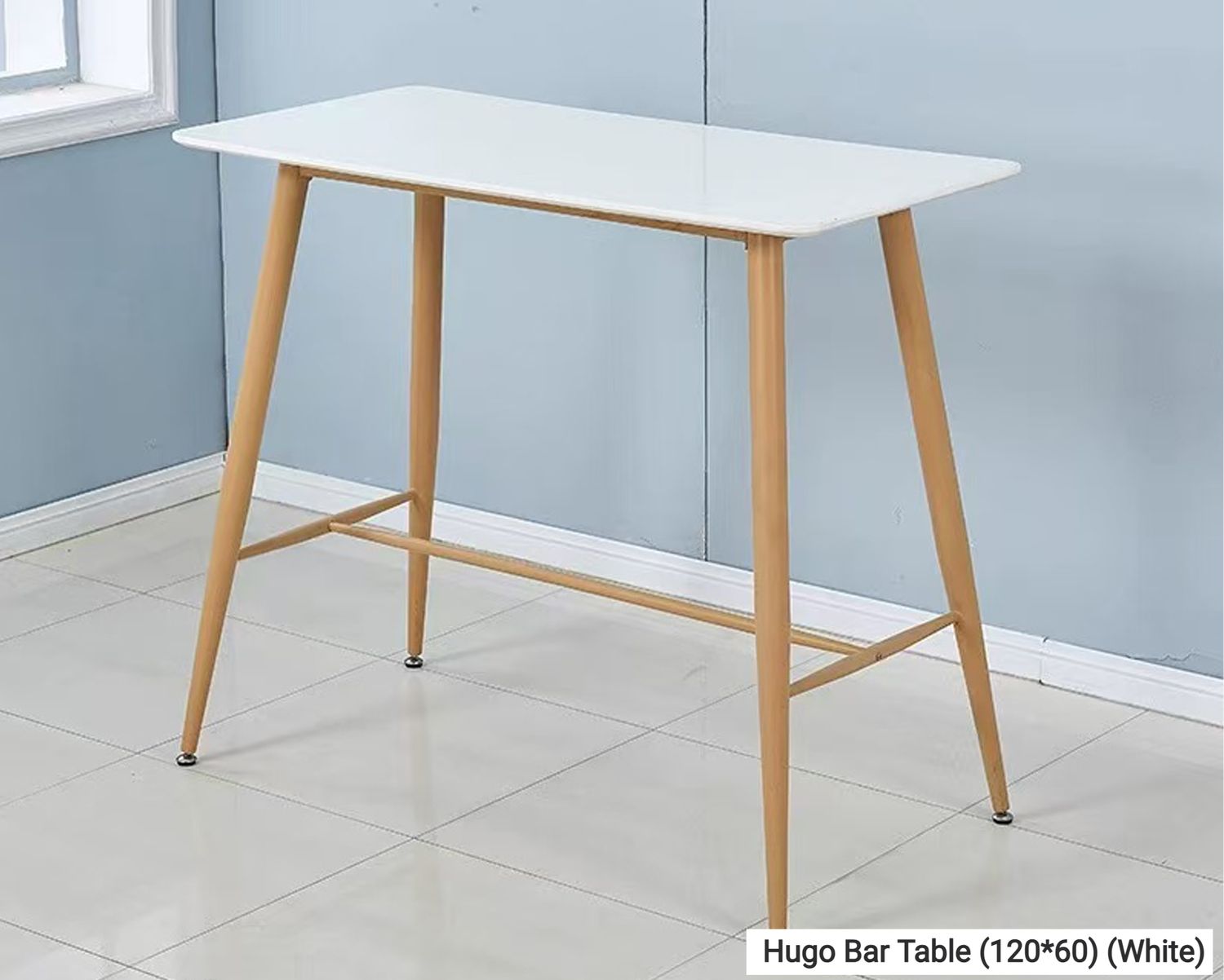 Ofix Hugo Bar Table (120*60) (White), Model No:: Hugo Bar Table (120*60) (White)