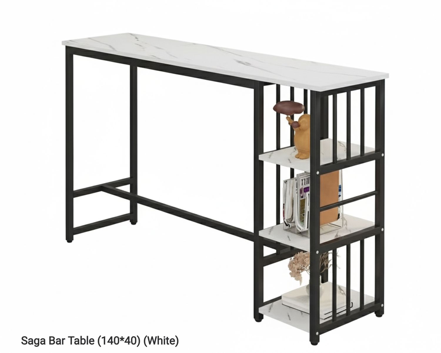 Ofix Saga Bar Table (140*40) (White), Model No:: Saga Bar Table (140*40) (White)