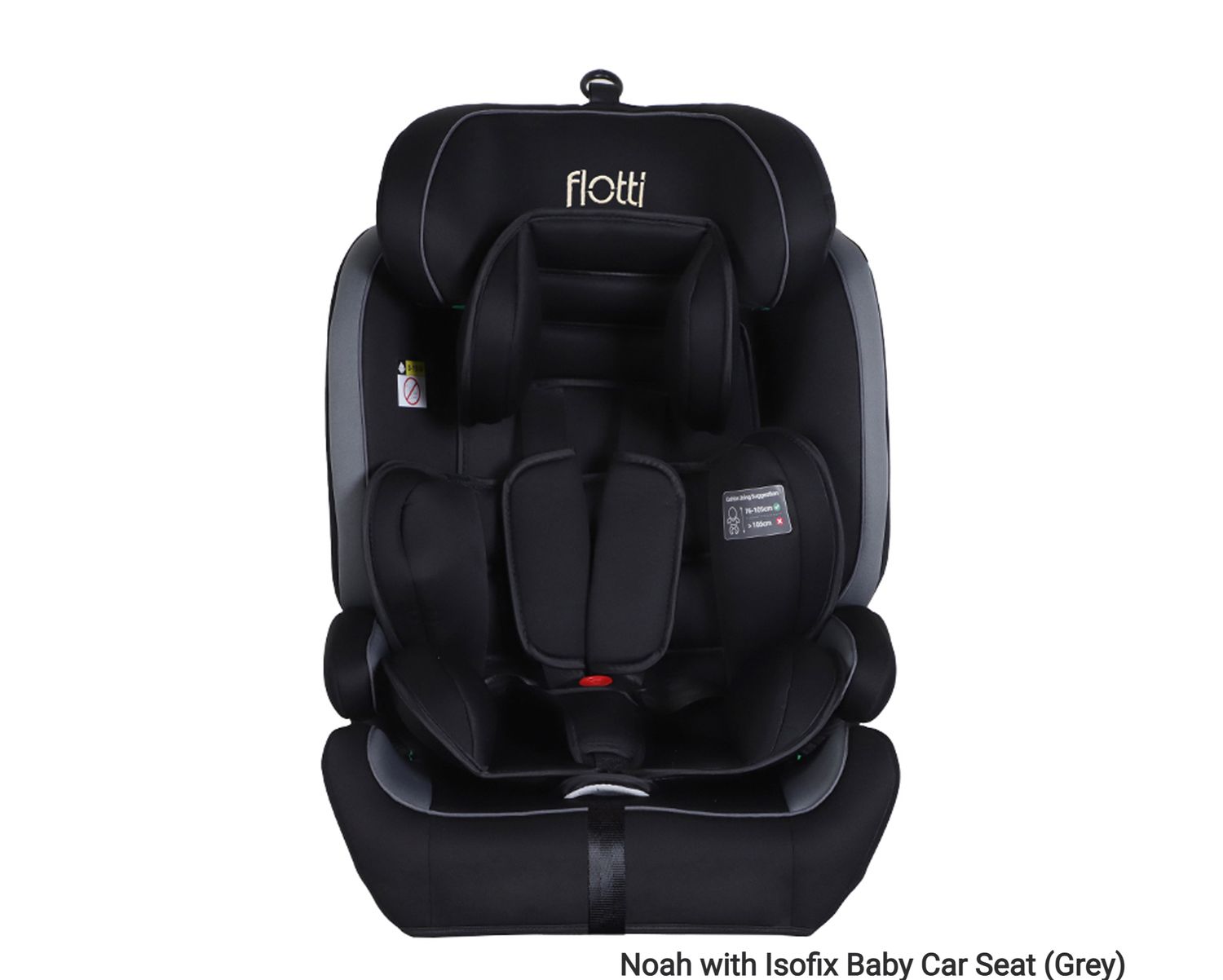 Flotti Noah with Isofix Baby Car Seat 15months to 12yrs. old (up to 36kgs.) (Grey), Model: Noah with Isofix Baby Car Seat (Grey)